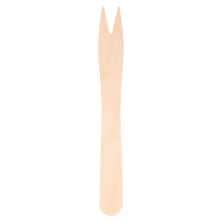 Mini tenedor madera