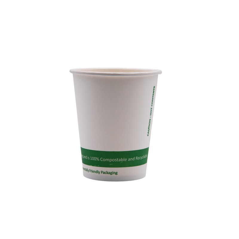 Vaso cartón 8oz COMPOSTABLE BIO WATER BASE Vaso cartón 8oz COMPOSTABLE BIO WATER BASE