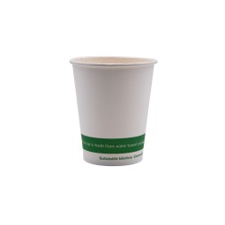 Vaso cartón 8oz COMPOSTABLE pared simple