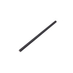 Cañitas papel rectas negras 6x140mm