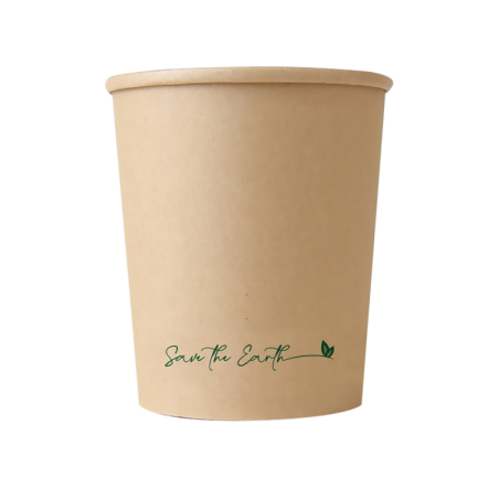 Sopera cartón kraft + TAPA "Save the earth"