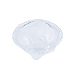 Ensaladera con bisagra transparente PET