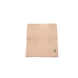 Bolsa papel antigrasa Kraft 14+7x15cm