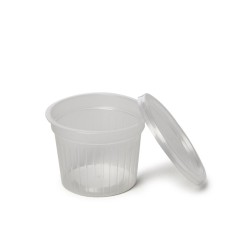 Tarrina circular plastico PP