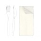 Set 3/1 cubiertos TRANSPARENTE (cuchillo, tenedor, servilleta 30x30) Set 3/1 cubiertos TRANSPARENTE (cuchillo, tenedor, servilleta 30x30)