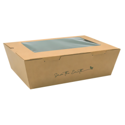Caja Kraft con ventana GBOXW