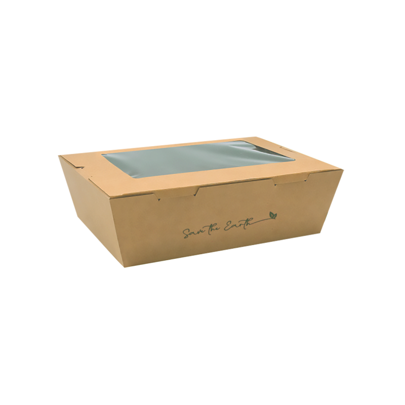Caja Kraft con ventana GBOXW