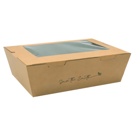 Caja Kraft con ventana GBOXW Save the earth
