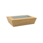Caja Kraft con ventana GBOXW Save the earth Caja Kraft con ventana GBOXW Save the earth