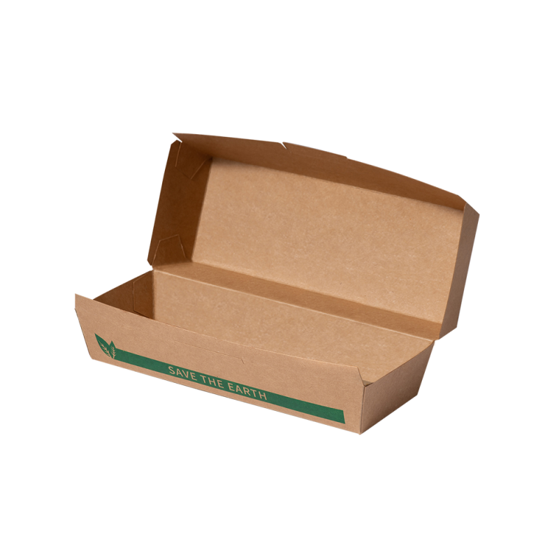 Caja kraft hot dog/panini Save the Earth Caja kraft hot dog/panini Save the Earth