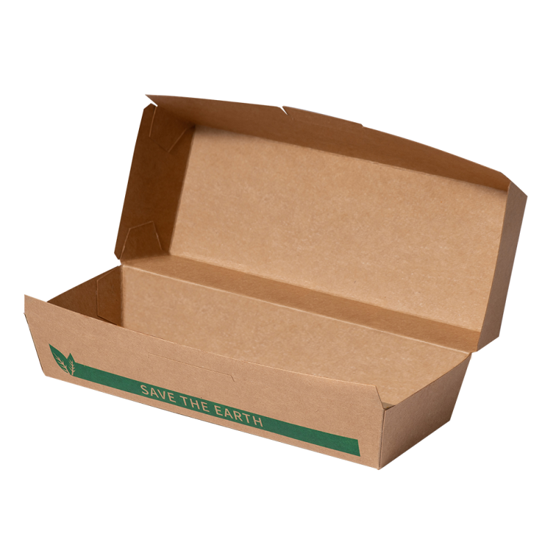 Caja kraft hot dog/panini Save the Earth Caja kraft hot dog/panini Save the Earth