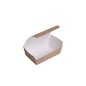Barqueta take away mini kraft (porción tarta) 135x85x40mm