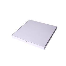 Caja de pizza 40x40x4 cm blanca | Resistente y práctica