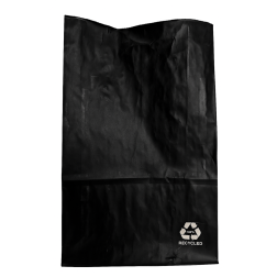 Bolsa papel americana 3KSOS 25+15x40cm NEGRA