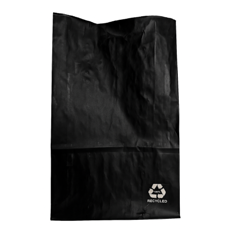 Bolsa papel americana 3KSOS 25+15x40cm NEGRA