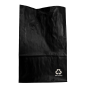 Bolsa papel americana 3KSOS 25+15x40cm NEGRA