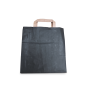Bolsa papel c/asa plana 26X17X26 NEGRA 70gr