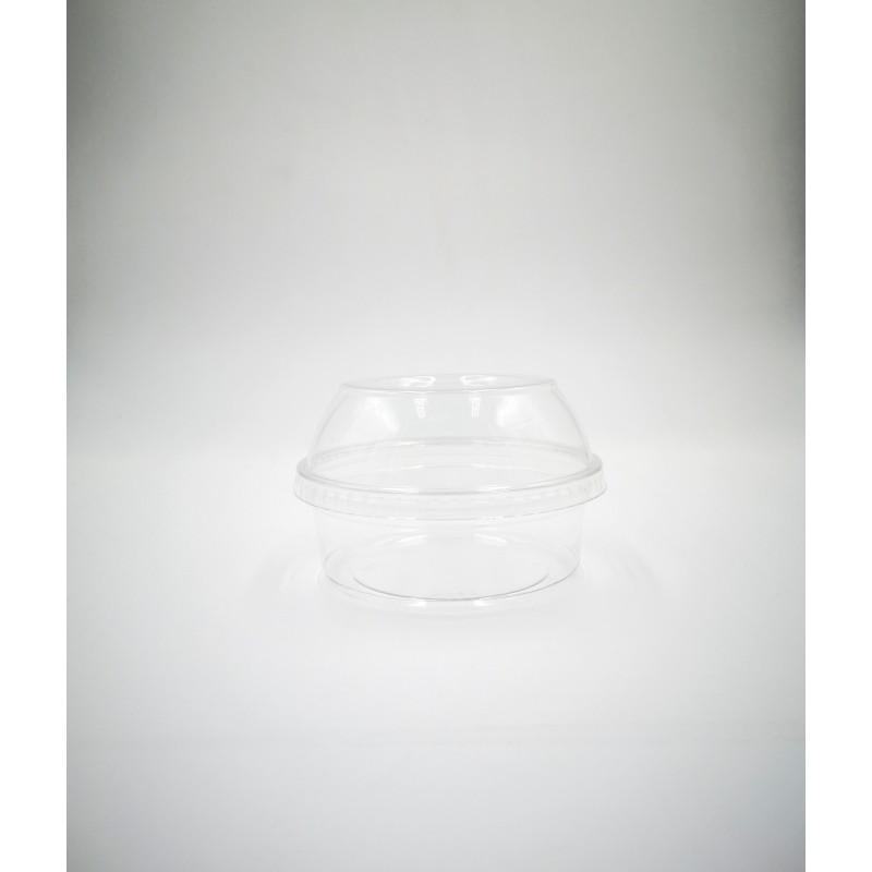 Envase redondo Deli Rpet 8oz/230ml 117mm + Tapa alta cerrada