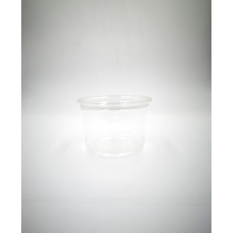 Envase redondo Deli Rpet 16oz/450ml 117mm + Tapa plana cerrada