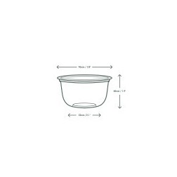 Tarrina PLA transparente Bella  Vegware