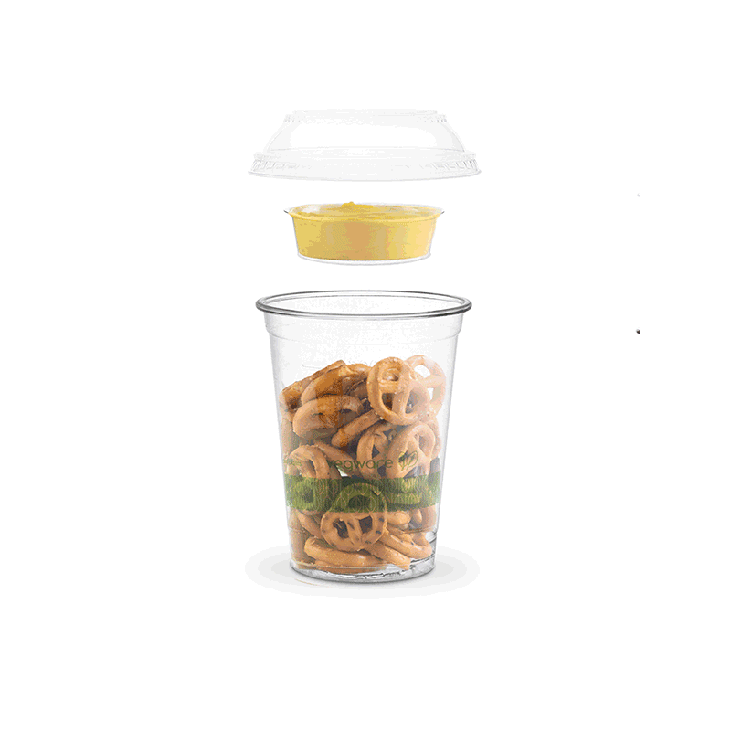 TAPAS PARA Tarrina PLA Transp Bella Vegware
