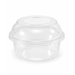 Envase redondo Deli Rpet 8oz/230ml 117mm + Tapa alta cerrada