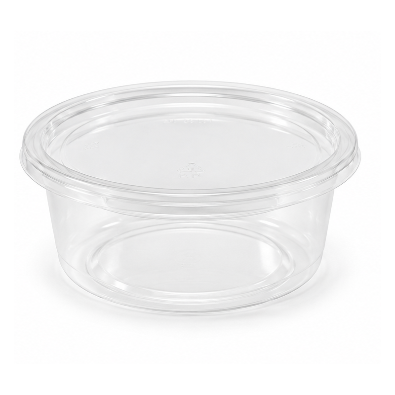 copie de Envase redondo Deli Rpet 8oz/230ml 117mm + Tapa alta cerrada