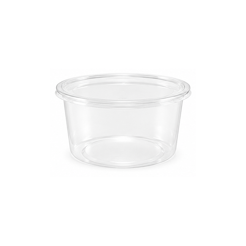 copie de copie de copie de copie de copie de copie de copie de Envase redondo Deli Rpet 8oz/230ml 117mm + Tapa alta cerrada