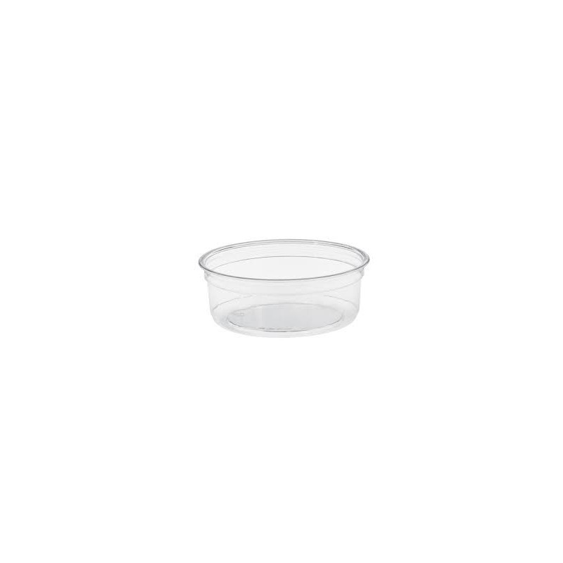 Tarrina circular transp. RPET + tapa 240ml Tarrina circular transp. RPET + tapa 240ml