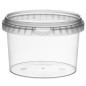 RECIPIENTES INVIOLABLES + TAPAS  TRANSPARENTE PP