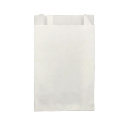 Bolsa papel antigrasa  18+7x32cm BLANCA LISA