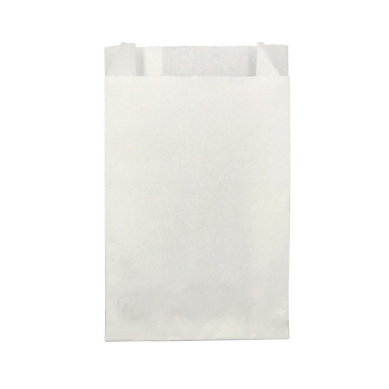 Bolsa papel antigrasa  18+7x32cm BLANCA LISA