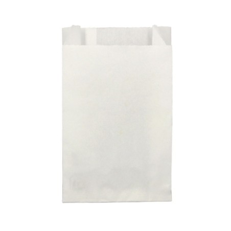 Bolsa papel antigrasa  18+7x32cm BLANCA LISA