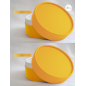 Envase tarta de queso LUX AMARILLO  horneable  + capsula + tapa (100 unds)