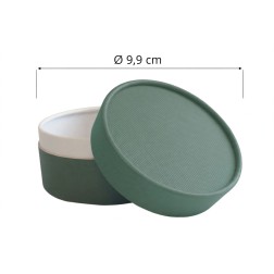 Envase tarta de queso LUX VERDE horneable  + capsula + tapa (100 unds)