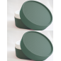 Envase tarta de queso LUX VERDE horneable  + capsula + tapa (100 unds)