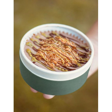 Envase tarta de queso LUX VERDE horneable  + capsula + tapa (100 unds)