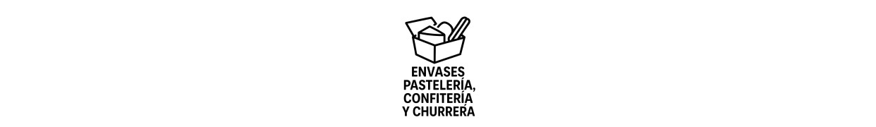 Envases pasteleria, confitería/churrería.