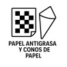 Papel fast-food y conos antigrasa