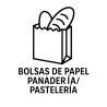 Bolsa de papel Panadería/Pastelería/Frutería y papel hornear.