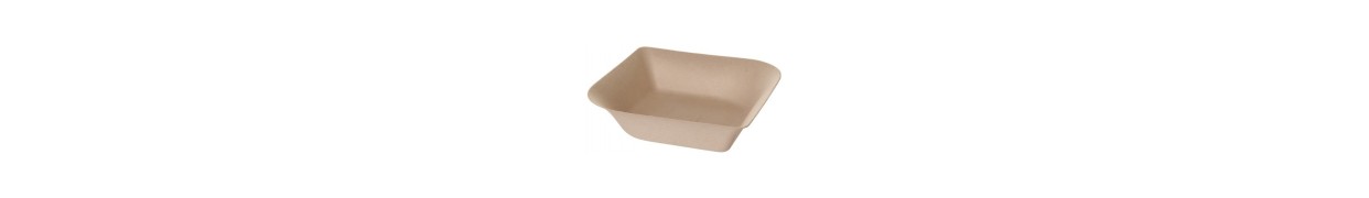 Envases biodegradables sin tapa