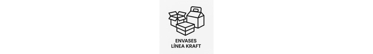 Envases de cartón take away línea Kraft Con Tapa