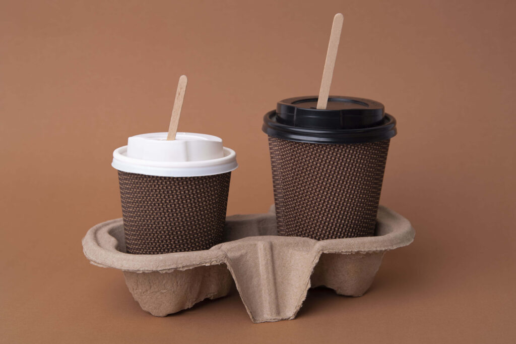 Envase ecológico para café con tapa